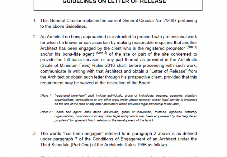 General Circular No 3-2023 (ENG) - Guidelines on Letter of Release